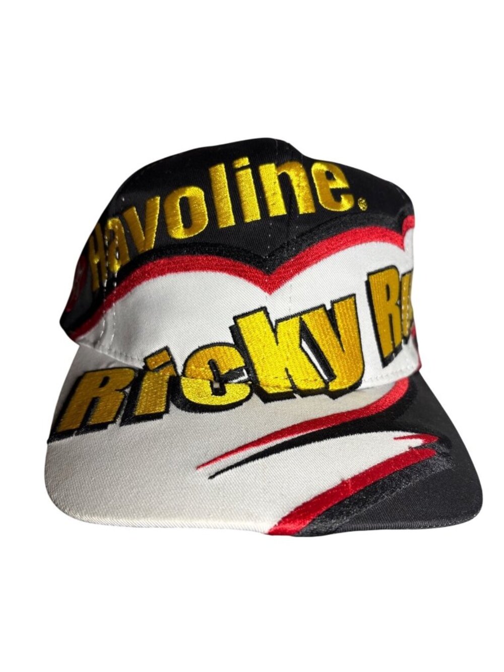 Ricky Rudd Havoline Hat Nascar Black White Red Gold Adjustable Cap Chase Authent
